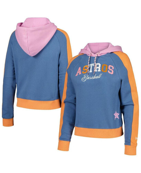 Women's Light Blue Houston Astros Fashion Color Pop Pullover Hoodie