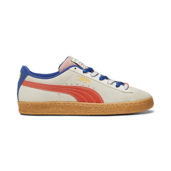 Puma Suede Podium 39839901 Mens Beige Suede Lifestyle Sneakers Shoes