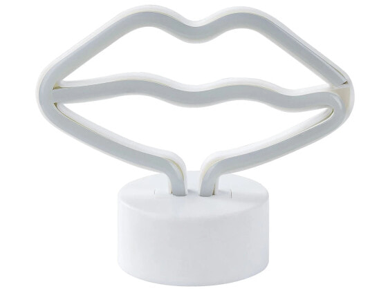 Электрогирлянда Beliani Neonlampen FLORA в виде губ