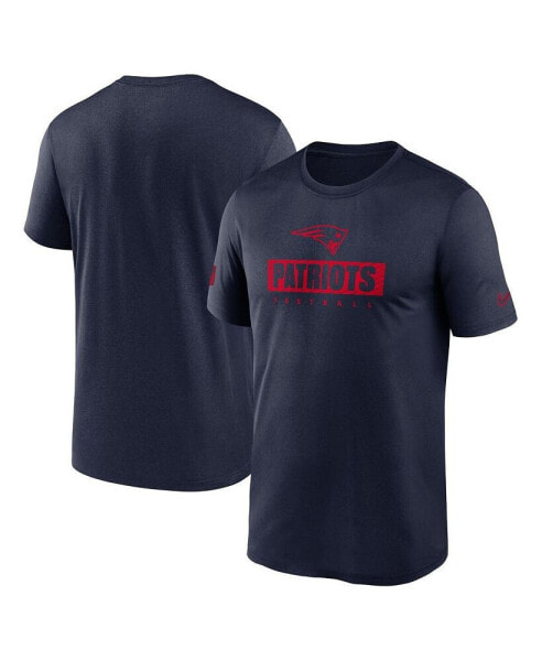 Men's Navy New England Patriots Sideline Legend Performance T-Shirt