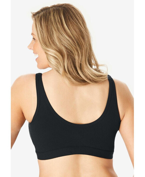 Бюстгальтер без проводов Comfort Choice plus Size Wireless Zip Front Bra