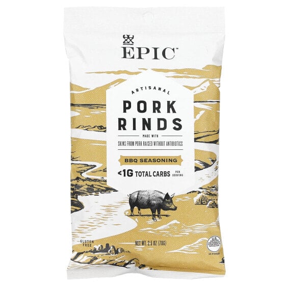 Pork Rinds, BBQ Seasoning, 2.5 oz (70 g)