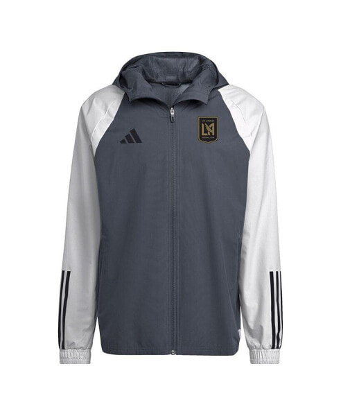 Куртка Adidas мужская серая LAFC 2024 всепогодная с полной молнией