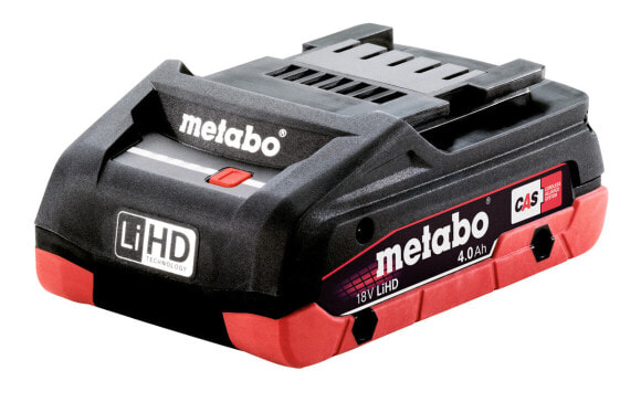 Metabo 625367000 - Battery - Lithium-ion High Density (LiHD) - 4 Ah - 18 V - Metabo - Black,Red