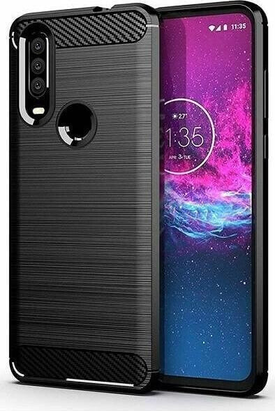 Etui Carbon Huawei Y6p czarny /black