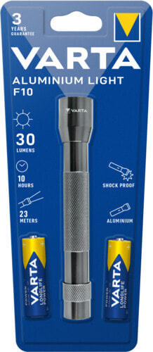 Varta 16606 - Hand flashlight - Aluminium - Acrylonitrile butadiene styrene (ABS) - Aluminium - Buttons - 1 m - LED