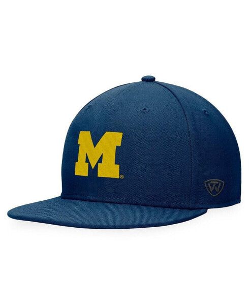Men's Navy Michigan Wolverines Fitted Hat