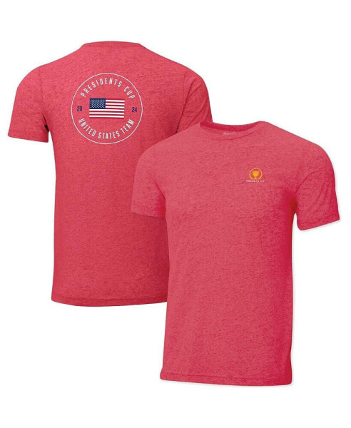 Men's Heather Red 2024 Presidents Cup Team USA Instant Classic T-shirt