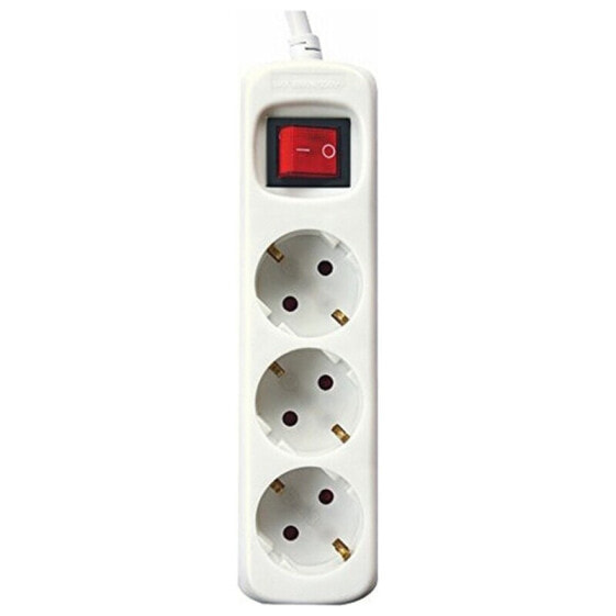 3-socket plugboard with power switch Silver Electronics 9637 3680W (3 m)