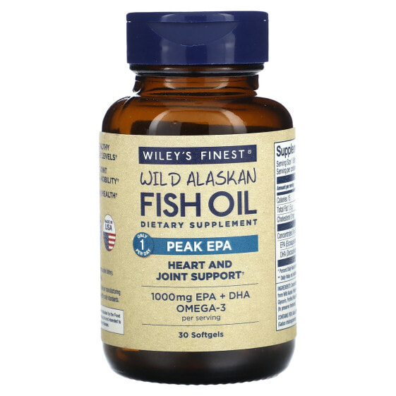 Wild Alaskan Fish Oil, Peak EPA, 30 Softgels