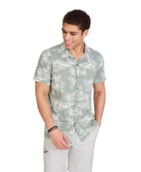 Men's Hula Short Sleeve Button Up Shirt