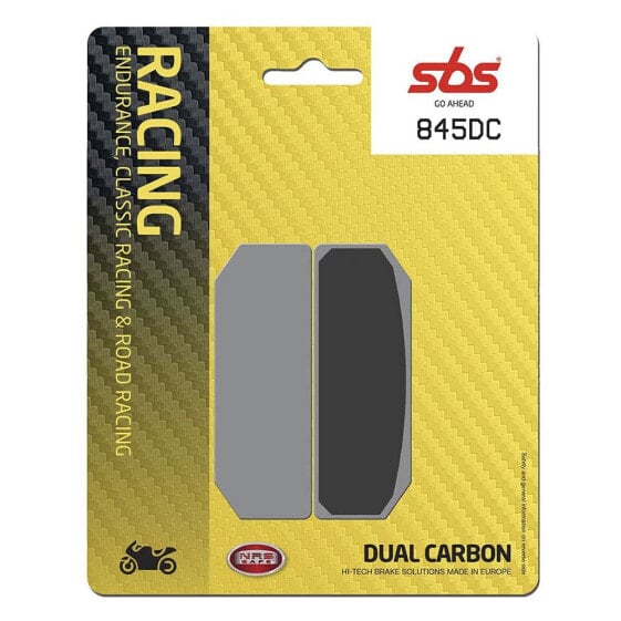SBS Dual Hi-Tech Racing 845DC Carbon Organic Brake Pads