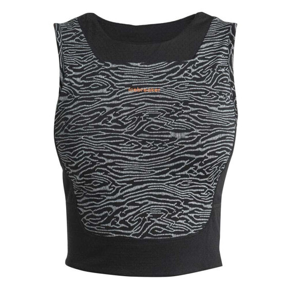 ICEBREAKER Merino 125 ZoneKnit Cropped Topo Bra Sleeveless T-Shirt