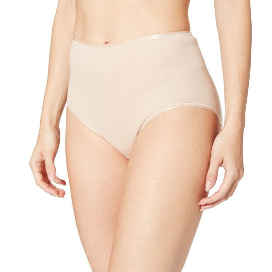 Hanro Women's Cotton Seamless Full Brief Panty, Skin, X-Small