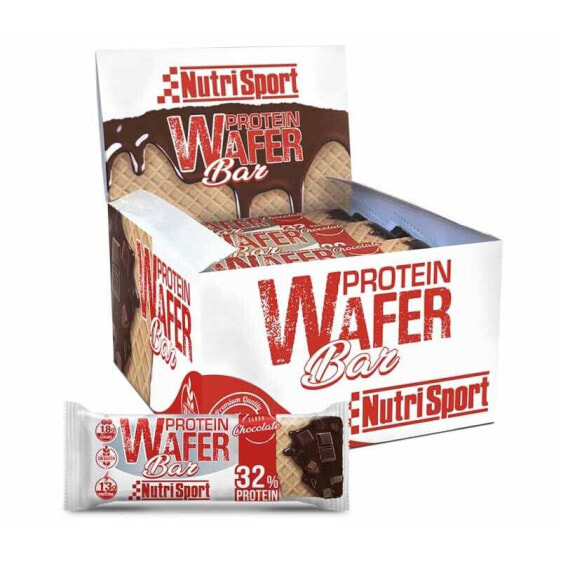 NUTRISPORT Protein Wafer 13g 15 Units Chocolate Energy Bars Box