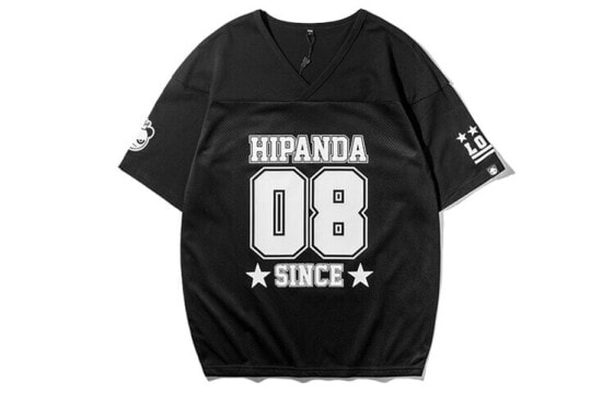HIPANDA 网布印花运动直筒T恤 男款 黑色 / Футболка HIPANDA T featured_tops T-shirt