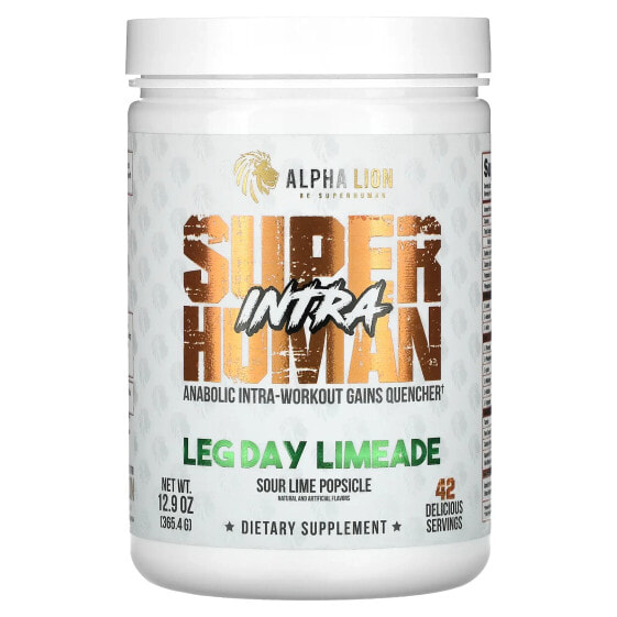 SuperHuman Intra, Leg Day Limeade, Sour Lime Popsicle, 12.9 oz (365.4 g)