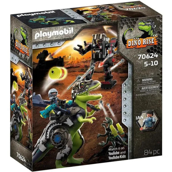 PLAYMOBIL - 70624 - Tyrannosaurus und Riesenroboter