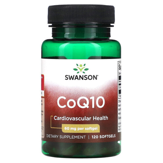 Коэнзим Q10 Swanson, 60 мг, 120 капсул