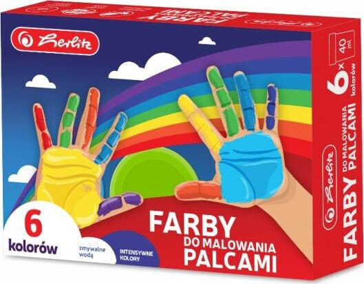 Herlitz Farby do malowania palcami 6 kolorów