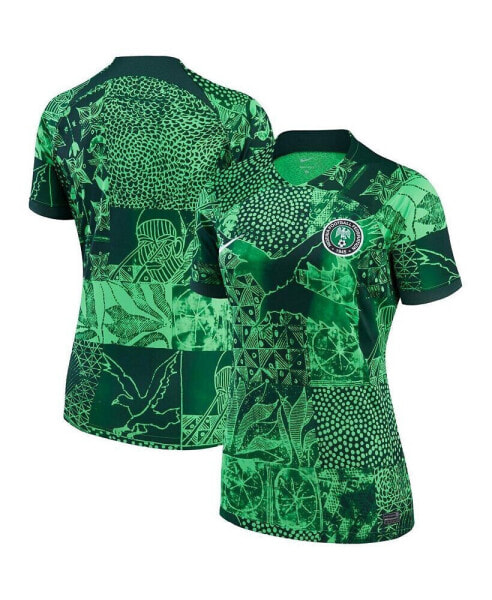 Women's Green Nigeria National Team 2022/23 Home Breathe Stadium Replica Blank Jersey