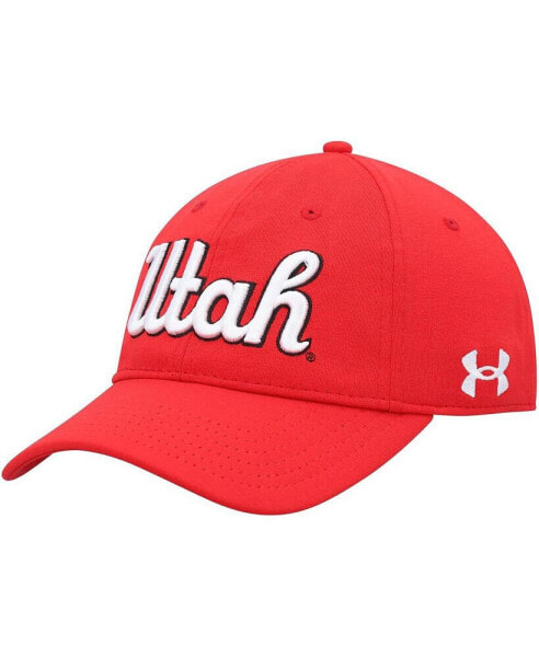 Men's Red Utah Utes Throwback Iso-Chill Adjustable Hat