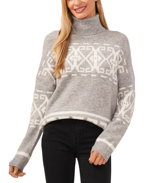 Women's Fair Isle Turtleneck Sweater