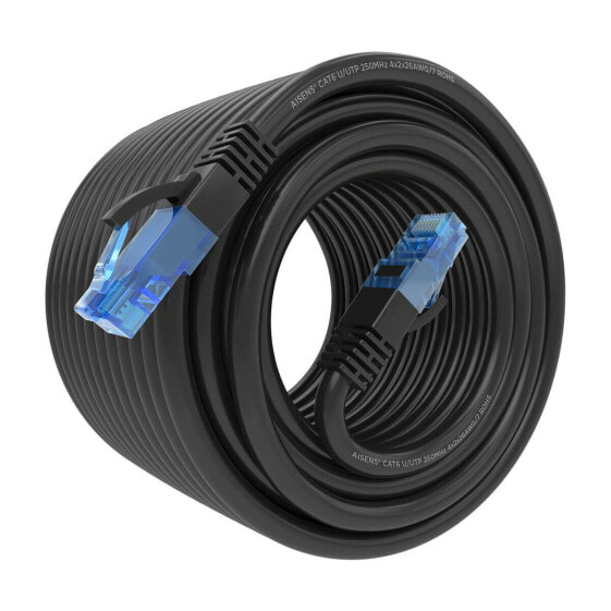 Жесткий сетевой кабель UTP кат. 6 Aisens A135-0852 Чёрный 20 m