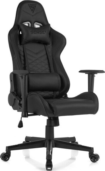 Компьютерное кресло SENSE7 Spellcaster тканевое черно-серое