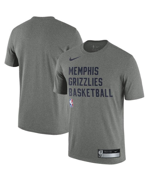Men's Heather Gray Memphis Grizzlies 2023/24 Sideline Legend Performance Practice T-shirt
