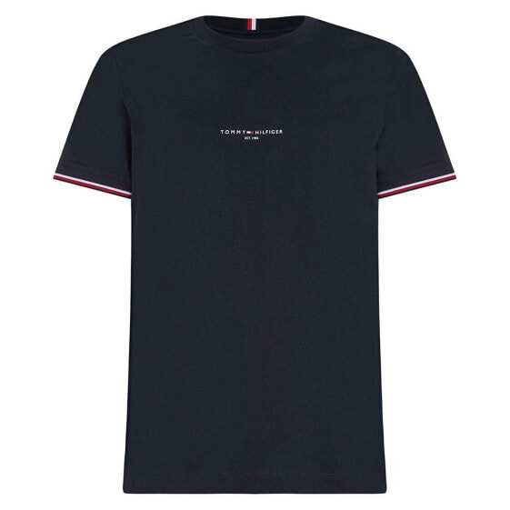 TOMMY HILFIGER Logo Tipped short sleeve T-shirt