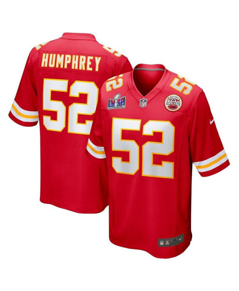 Men's Creed Humphrey Red Kansas City Chiefs Super Bowl LVIII Game Jersey