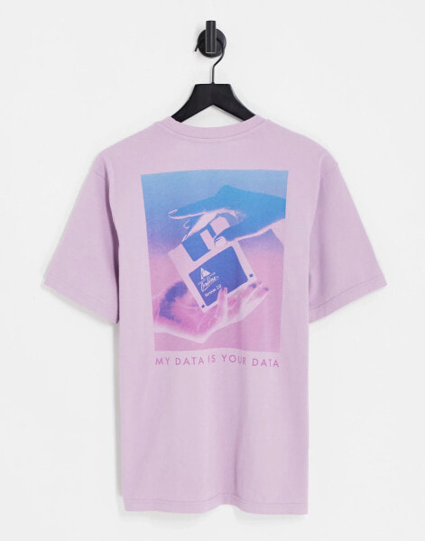 Coney Island Picnic online t-shirt in lilac with chest and back print