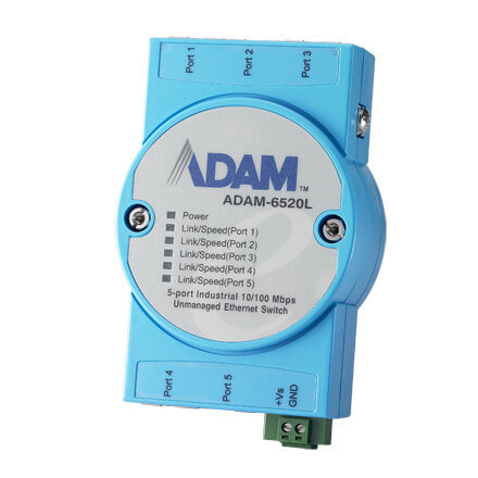 Advantech ADAM-6520L-AE - Unmanaged - Fast Ethernet (10/100) - Full duplex - Wall mountable