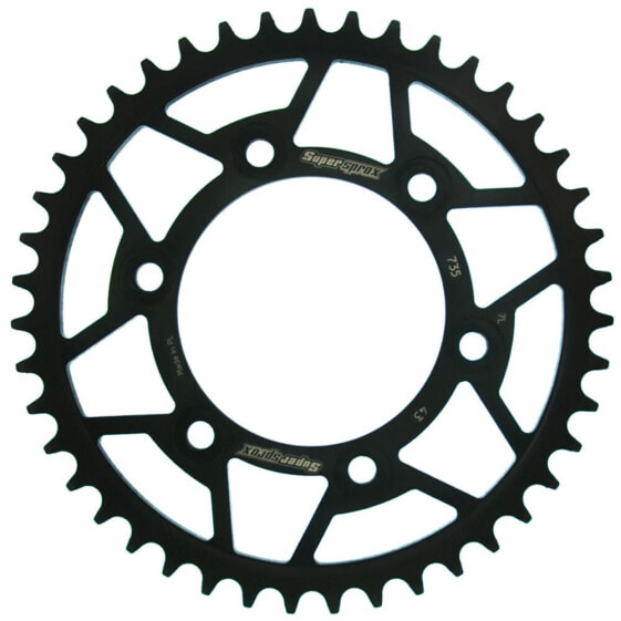 SUPERSPROX Steel Ducati 520x43 RFE735X43BLK Rear Sprocket