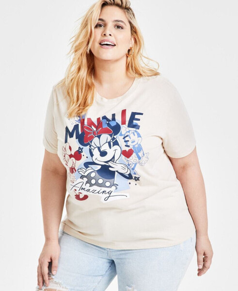 Trendy Plus Size Minnie Graphic Print T-Shirt