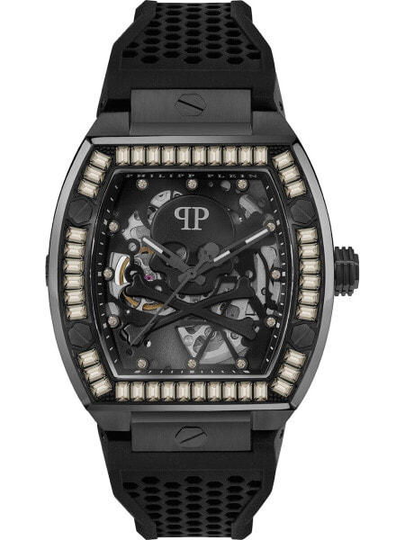 Philipp Plein PWBAA1923 Mens Watch The Skeleton Automatic 44mm 5ATM