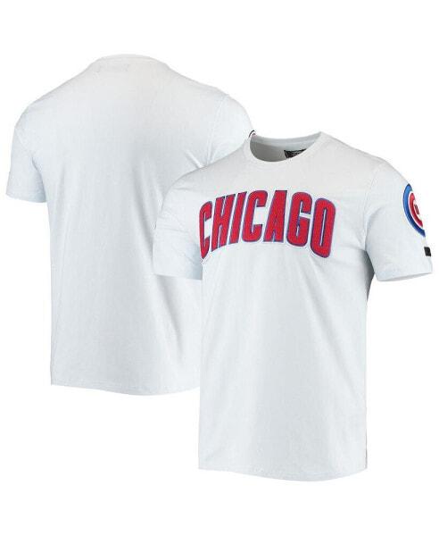 Men's White Chicago Cubs Team Logo T-shirt