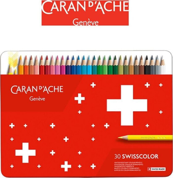 Caran d`Arche Kredki CARAN D'ACHE Swisscolor, metalowe pudełko, 30 szt.