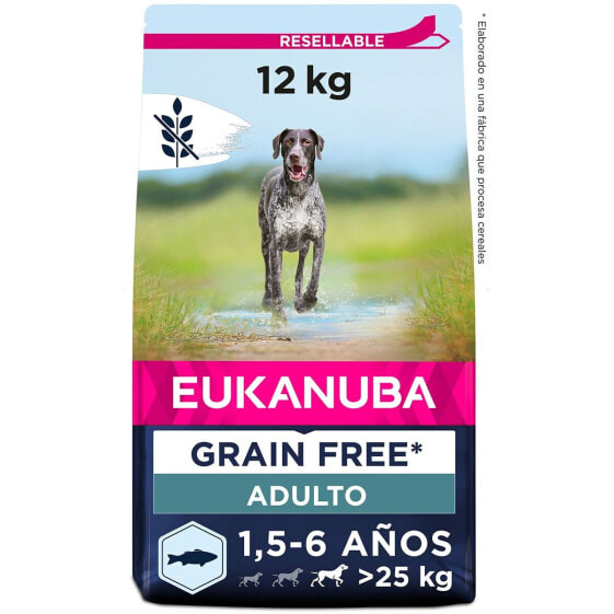 Фураж Eukanuba Сухой корм для собак взрослых с рыбой 12 кг