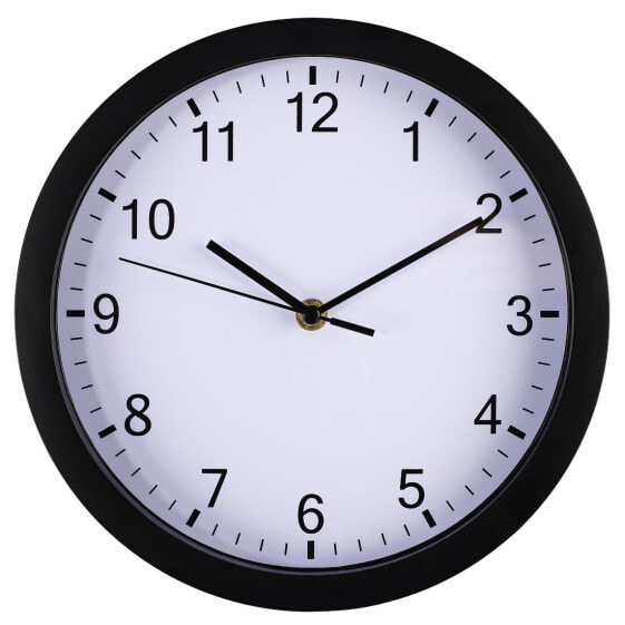 Hama Pure - Quartz wall clock - Circle - Black - AA - 25 cm