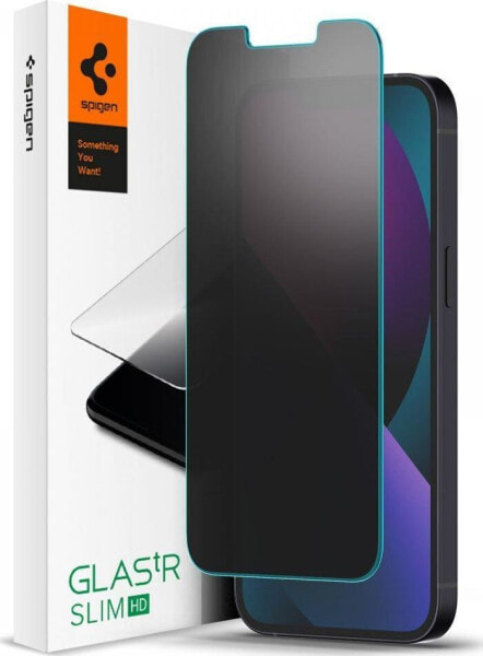 Защитное стекло Spigen GLAS.tR Slim для Apple iPhone 13/13 Pro с функцией защиты конфиденциальности