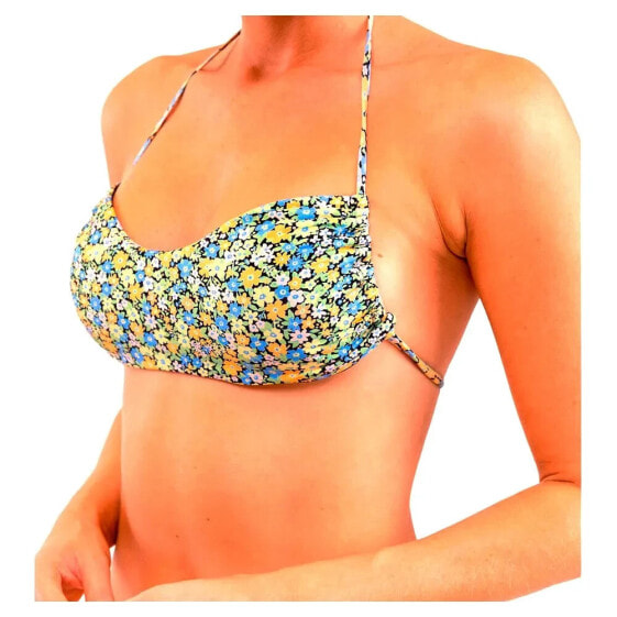 RHYTHM Carrie Tan Line Bandeau Bikini Top