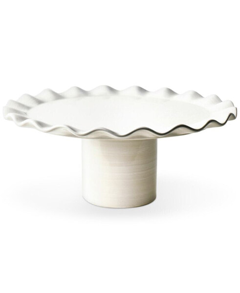 by Laura Johnson Signature White Ruffle Cake Stand