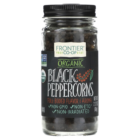 Organic Black Peppercorns, 2.12 oz (60 g)