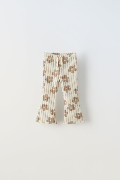 Soft-touch floral trousers