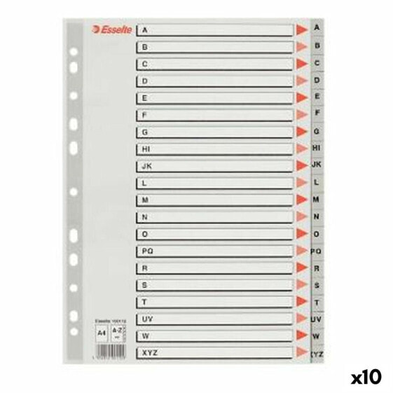 Разделители Esselte A-Z Азбука Серый A4 (10 единиц)