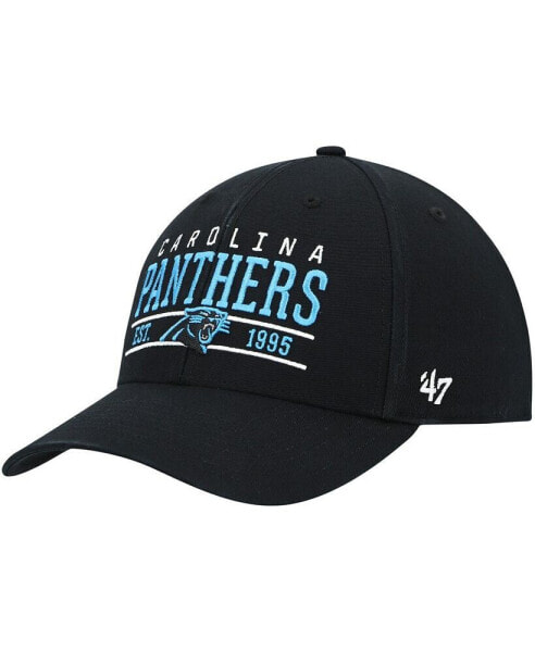 Men's '47 Black Carolina Panthers Centerline MVP Adjustable Hat