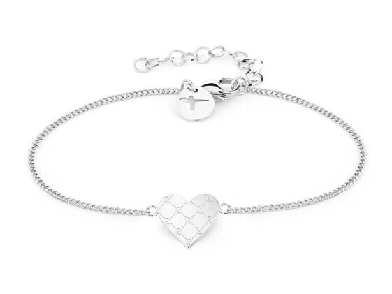 Decent Logomania Heart TJ-0528-B-20 Steel Bracelet