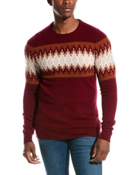 Scott & Scott London Fairisle Wool & Cashmere-Blend Crewneck Sweater Men's